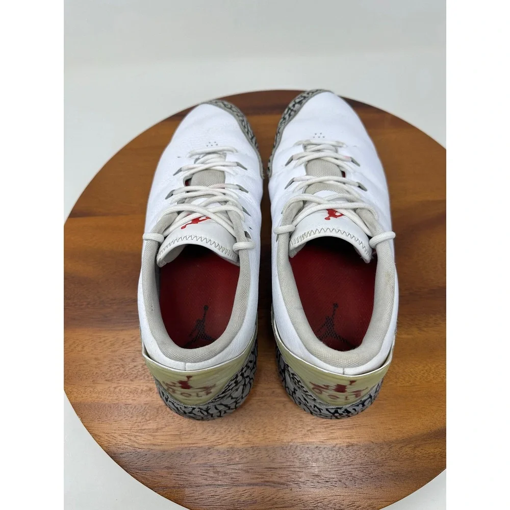 Jordan ADG Golf Shoes Size 11.5 White Cement Elephant Print AR7995-100